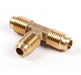 brass flare tee fittings